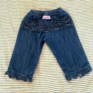 Ruffle butts jeans